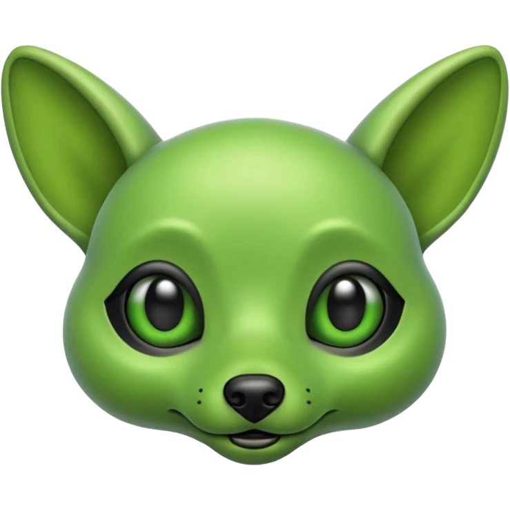 alien dog green emoji