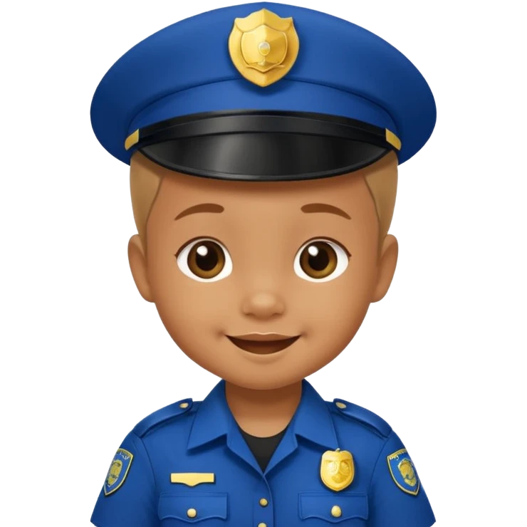 baby in police dress emoji