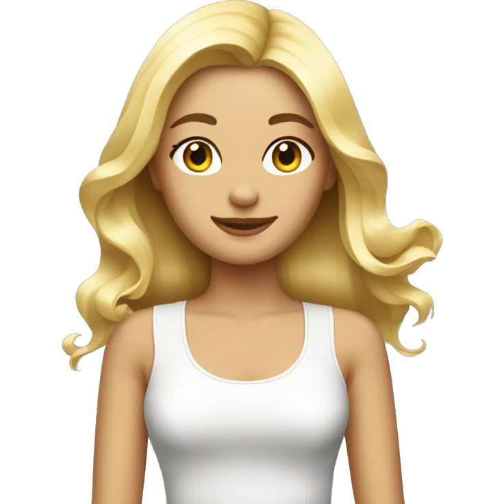 blonde girl at hairdresser emoji