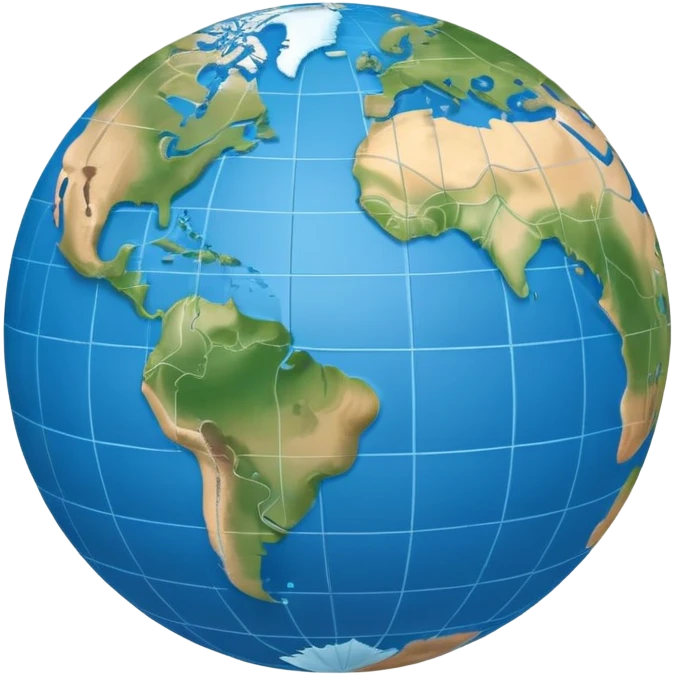 globe with blue meridians emoji