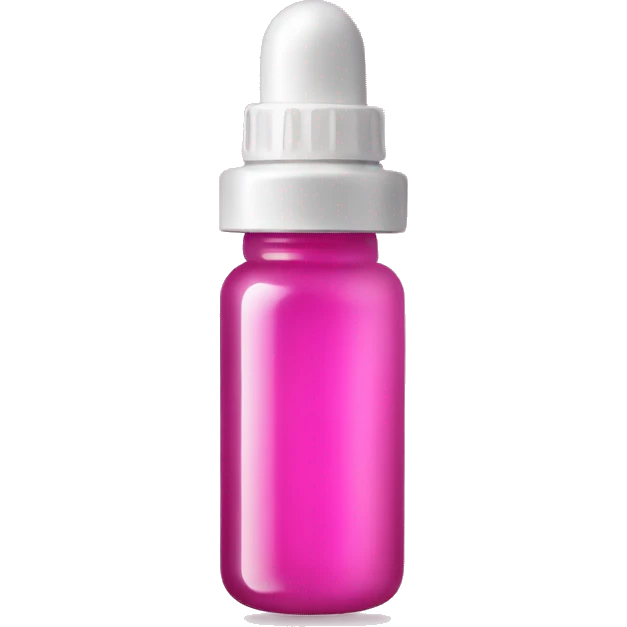Pink vial of a product Botox injection pink  emoji