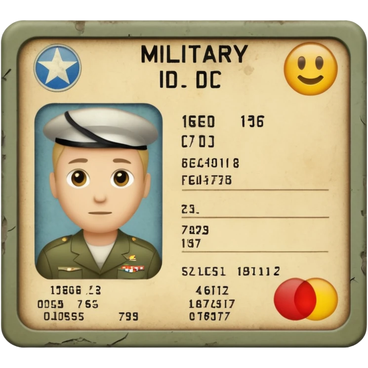 военный билет россия  emoji