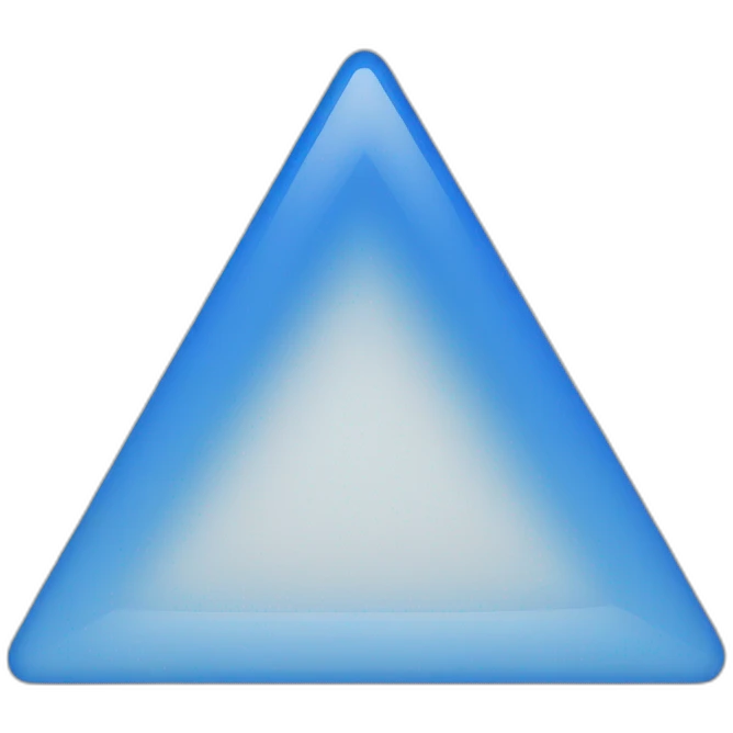 Blue triangle basic emoji