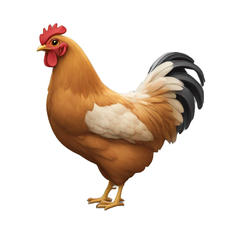 Un noir qui mange du poulet emoji