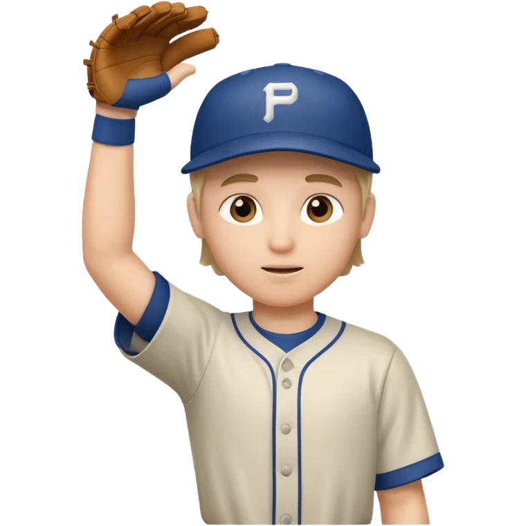 baseball player hand up emoji