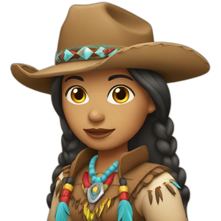 native american cowgirl emoji