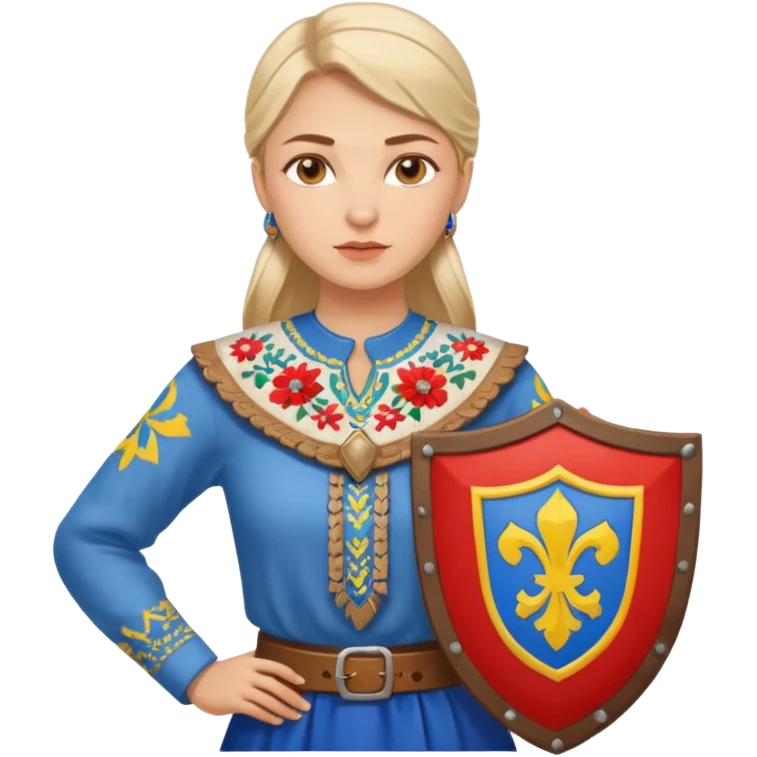 створи зображення українки захисниці свого роду emoji