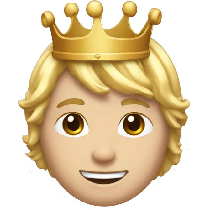 Chat avec un couronne  emoji