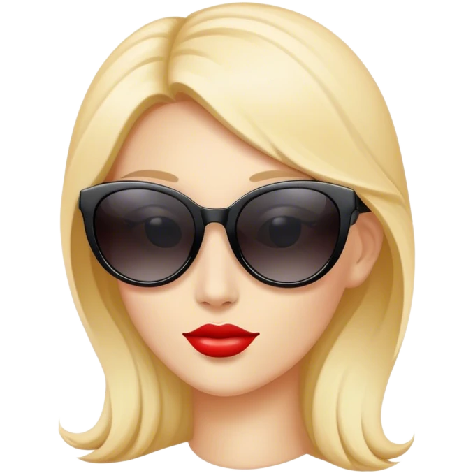 sunglasses emoji but with female features emoji