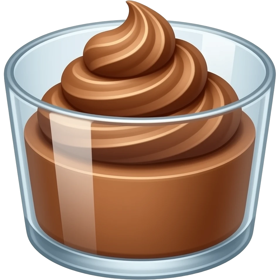 Dessert Mousse au chocolat dans une Verrine emoji