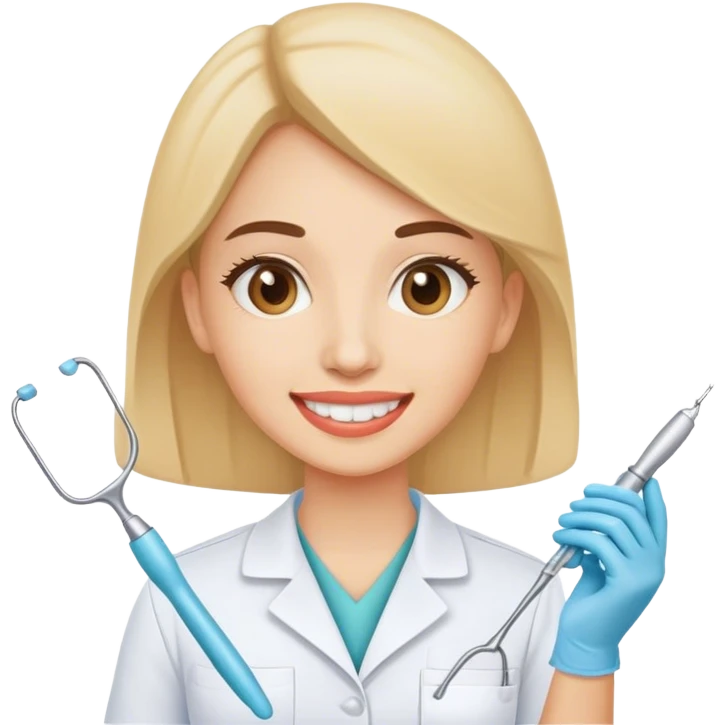 Dental technician girl emoji