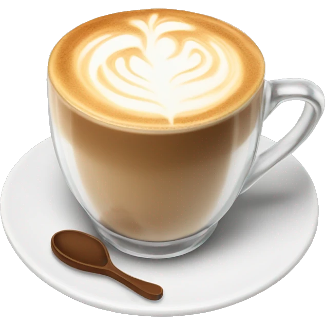 realistic latte ￼ emoji