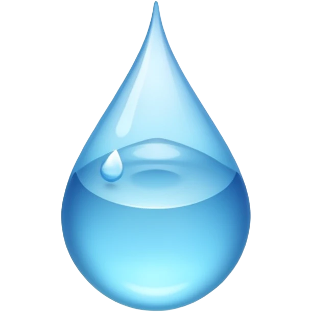 water drop, simple and clear emoji