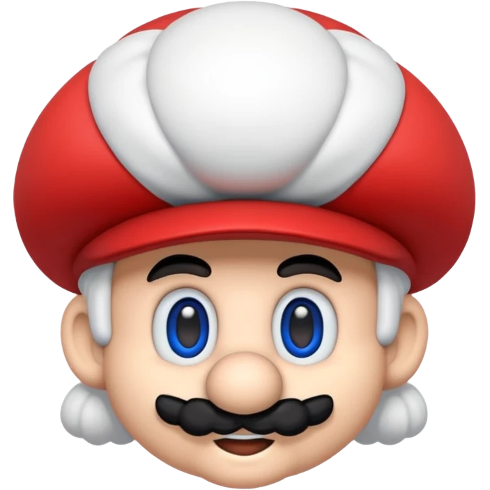 Ein Pudel im aussehen vom SuperMario Universum emoji