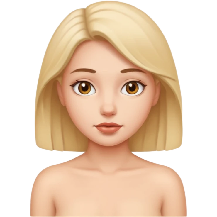 a full girl with no clothes at all emoji