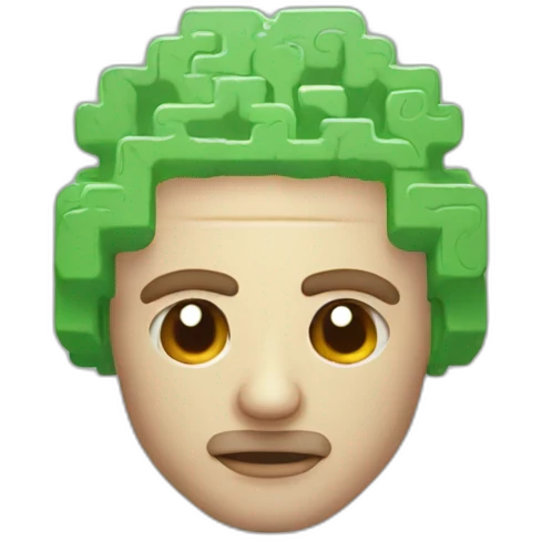 8bit brain man emoji
