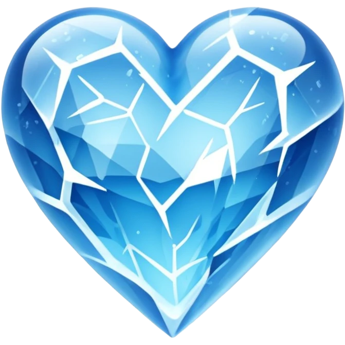 frozen heart emoji