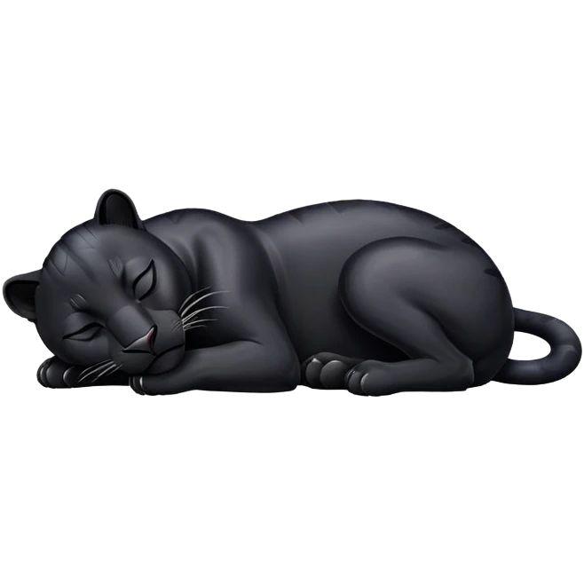 Black Panther sleeping emoji
