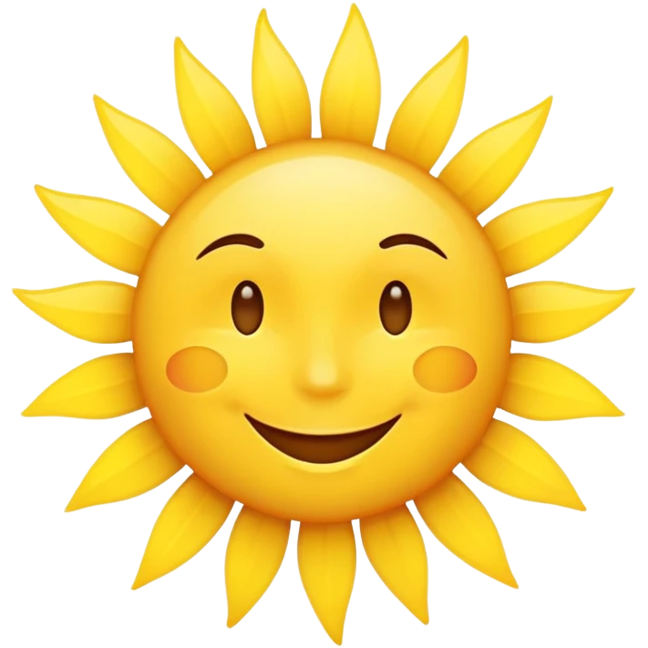 smiling face with sunshine emoji