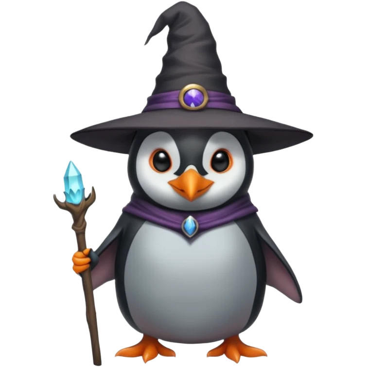 tall Demons Penguins with Witch Hat full body emoji