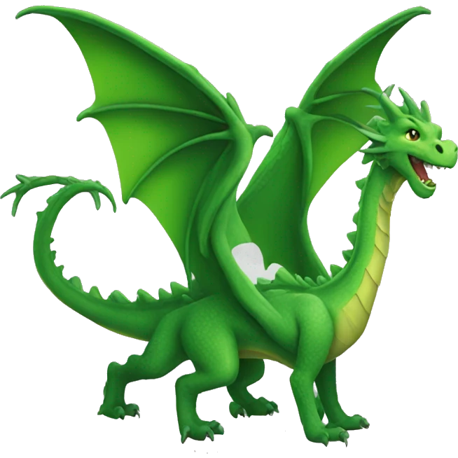 Green magic dragon emoji