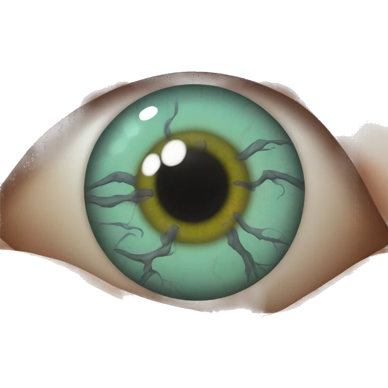 eyeball with veins emoji