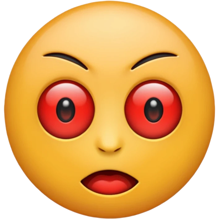 Emoji con todo los ojos de rojo emoji