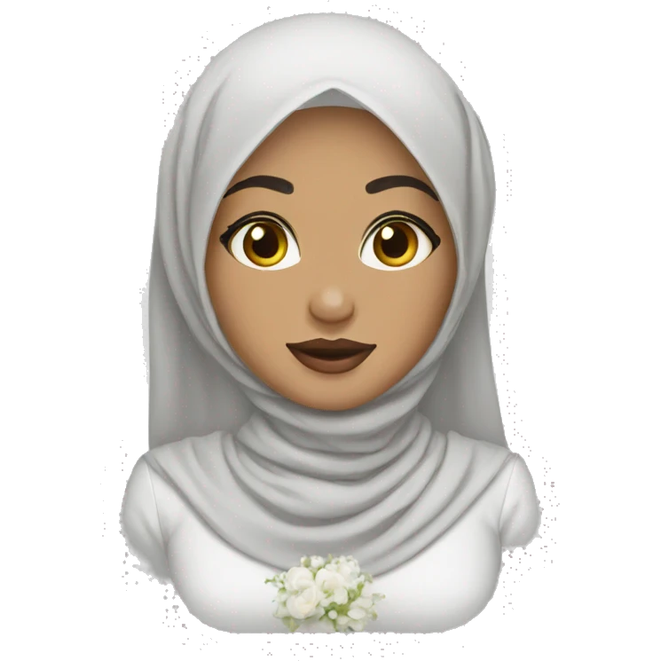 hijab bride emoji