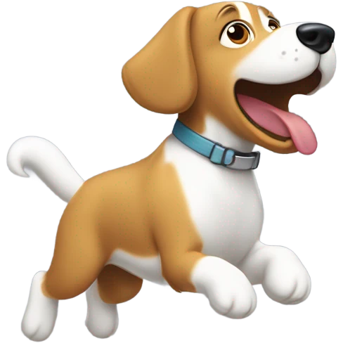 perro volador emoji
