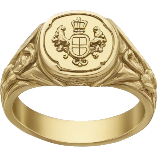signet ring with family crest emoji