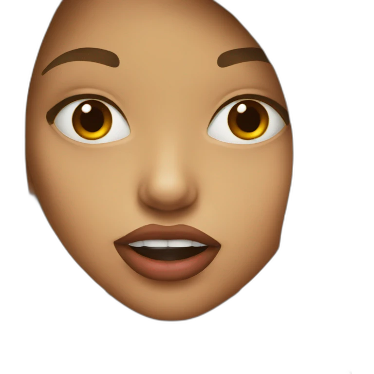 girl biting lips  emoji