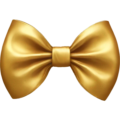gold bow emoji