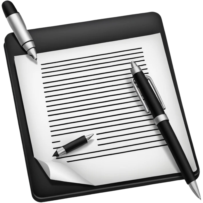 Divorce papers and a pen emoji