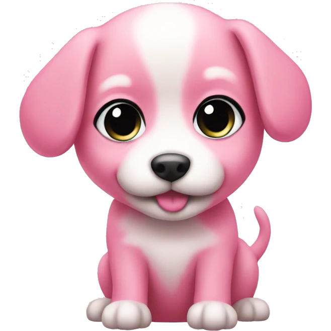 pink puppy cute emoji