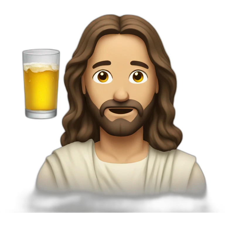 drunk jesus emoji