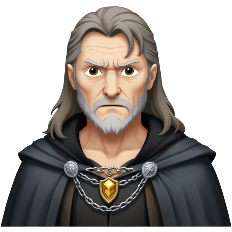 Fenrir Greyback in harry potter, black open chest cloak emoji
