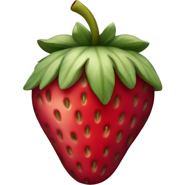 burgundy strawberry emoji