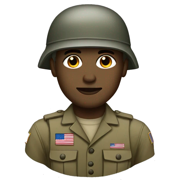 white american soldier emoji