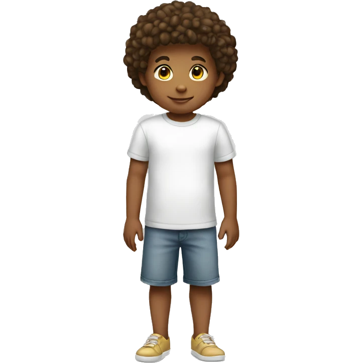 full length child white emoji