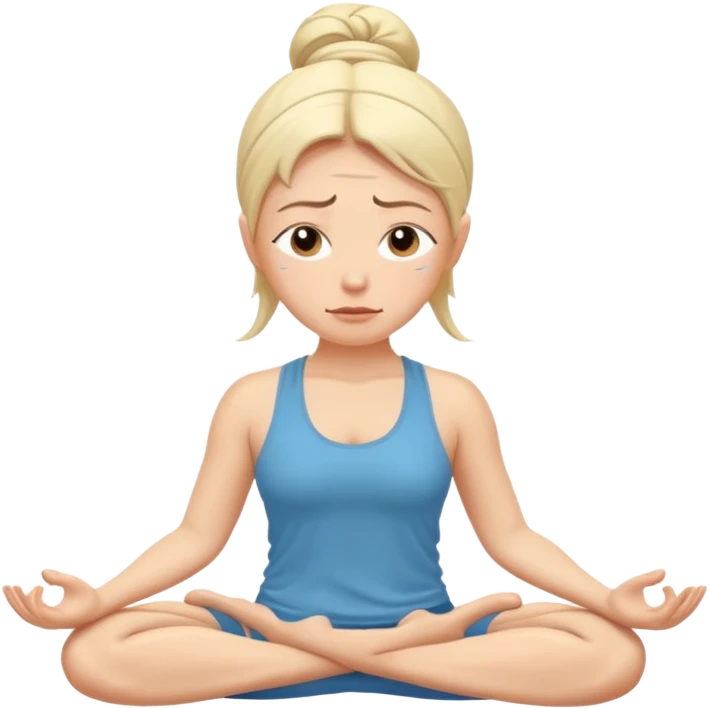 Maître yoga qui pleure emoji