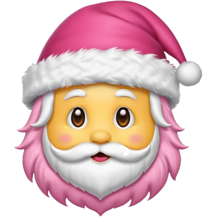 Santa hat pink emoji  emoji