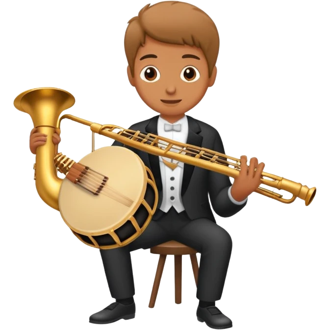person playing a musical instrument emoji