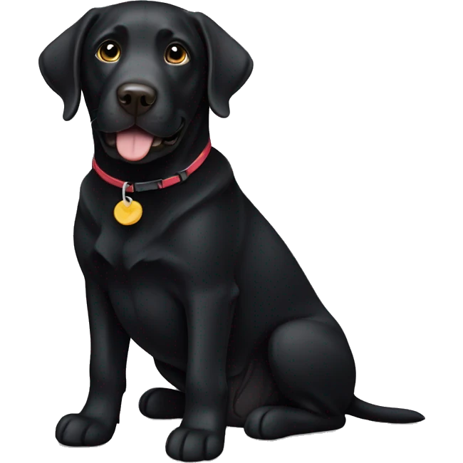 Black Labrador  emoji