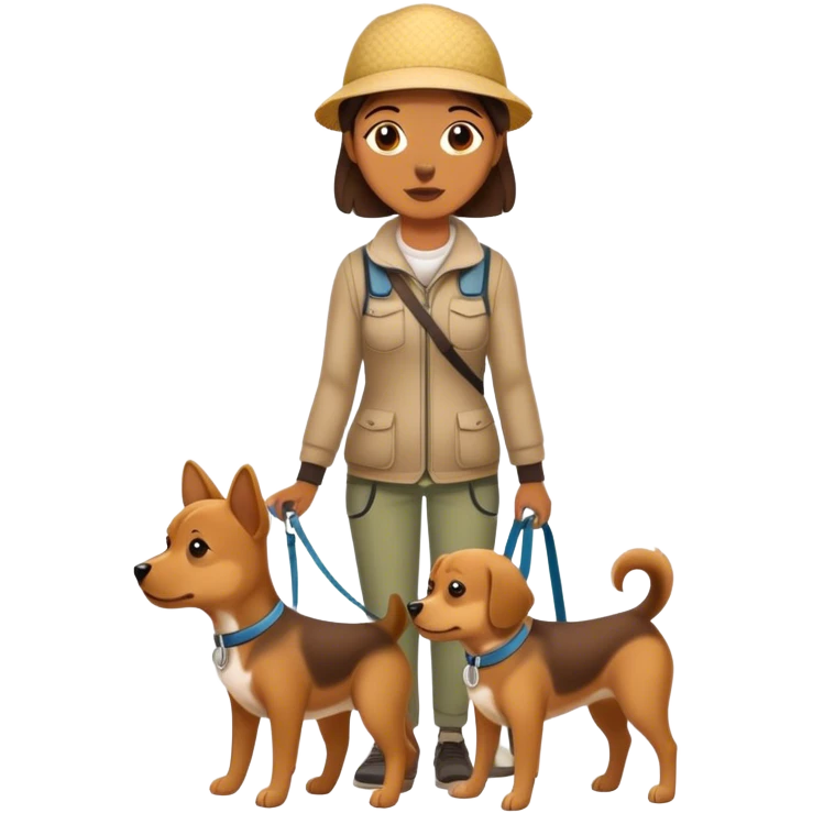 dog walker emoji