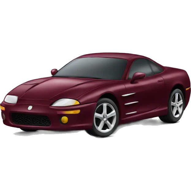 Maroon Sports Car emoji