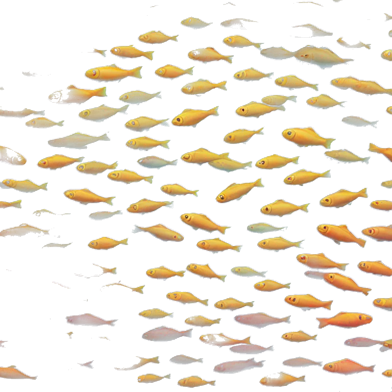 Colorful fish swimming in a clear blue sea  emoji