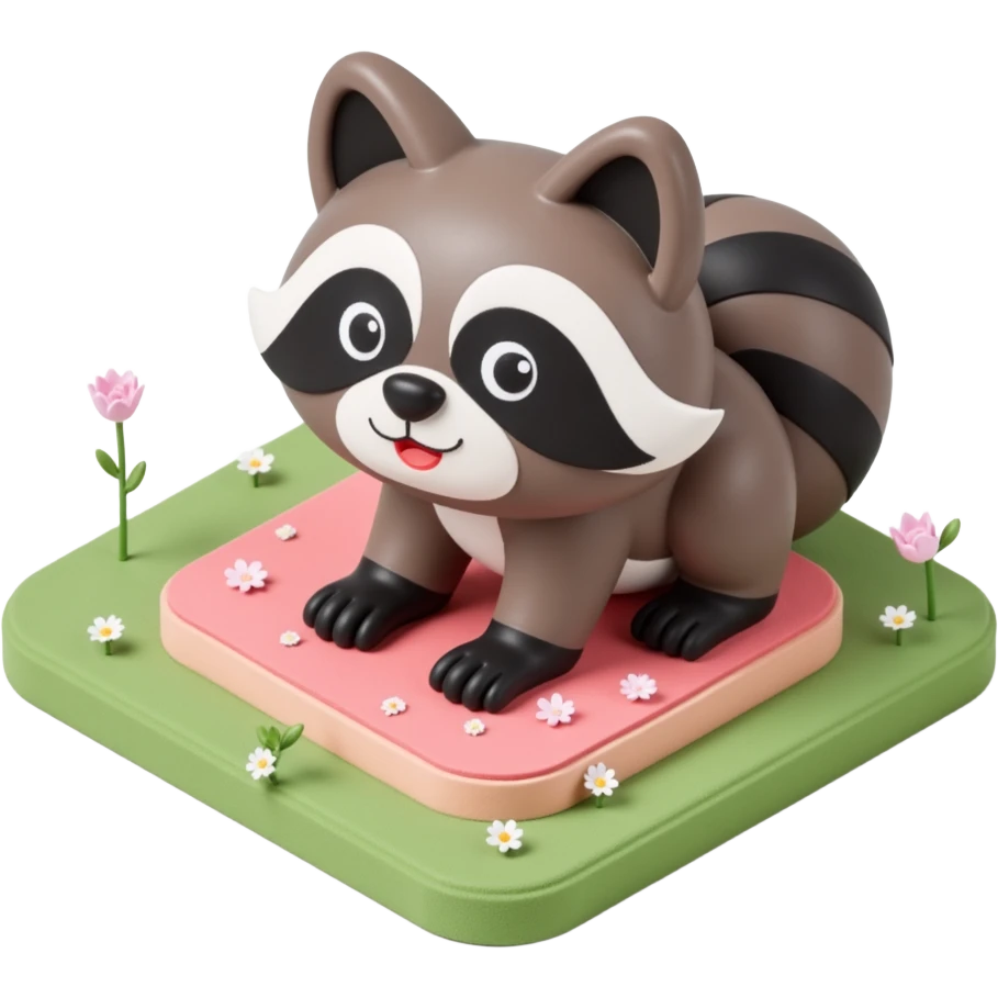 cute raccoon emoji