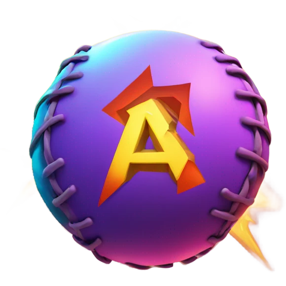 Softball and lightning emoji