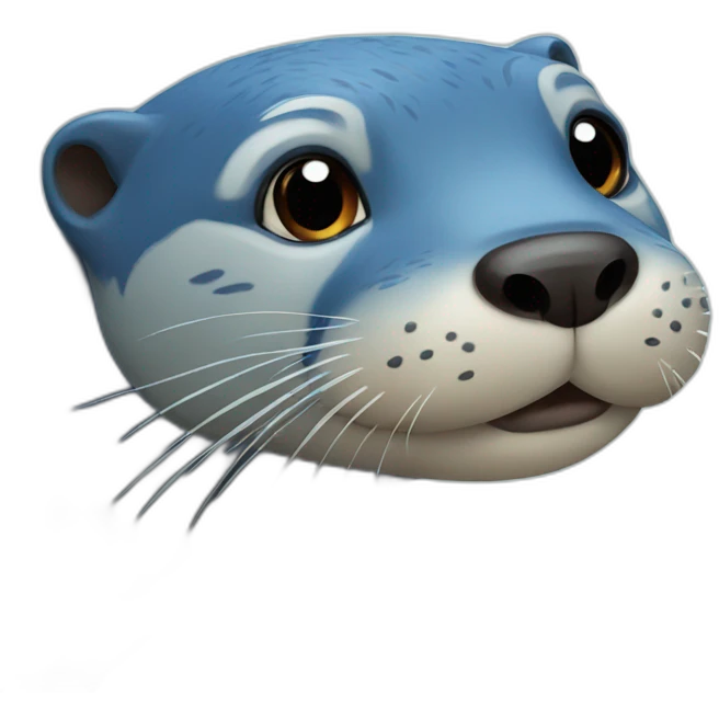 blue otter emoji