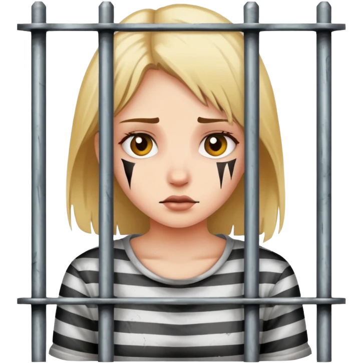 girl behind jail bars emoji